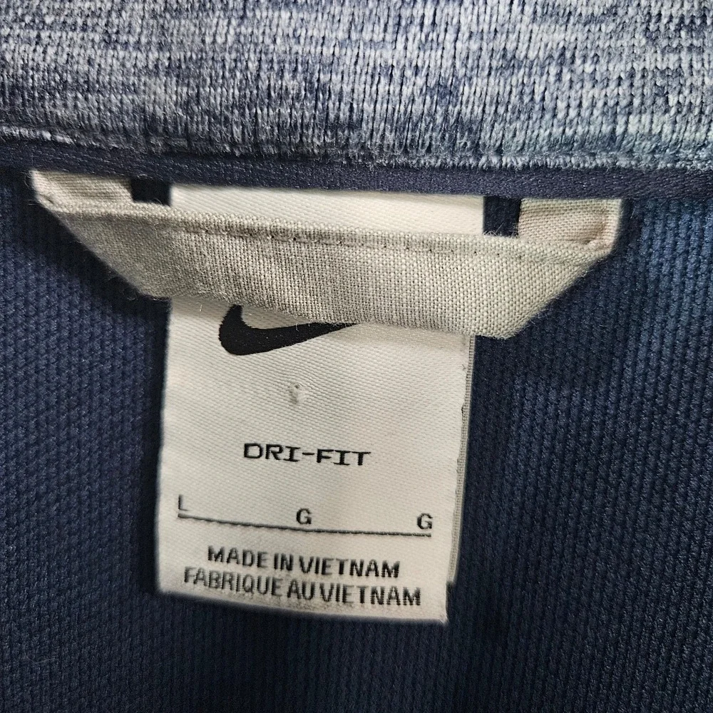 Nike Duke Centennial 100 Dri-FIT Quarter Zip Pullover Blue Heather Mens L